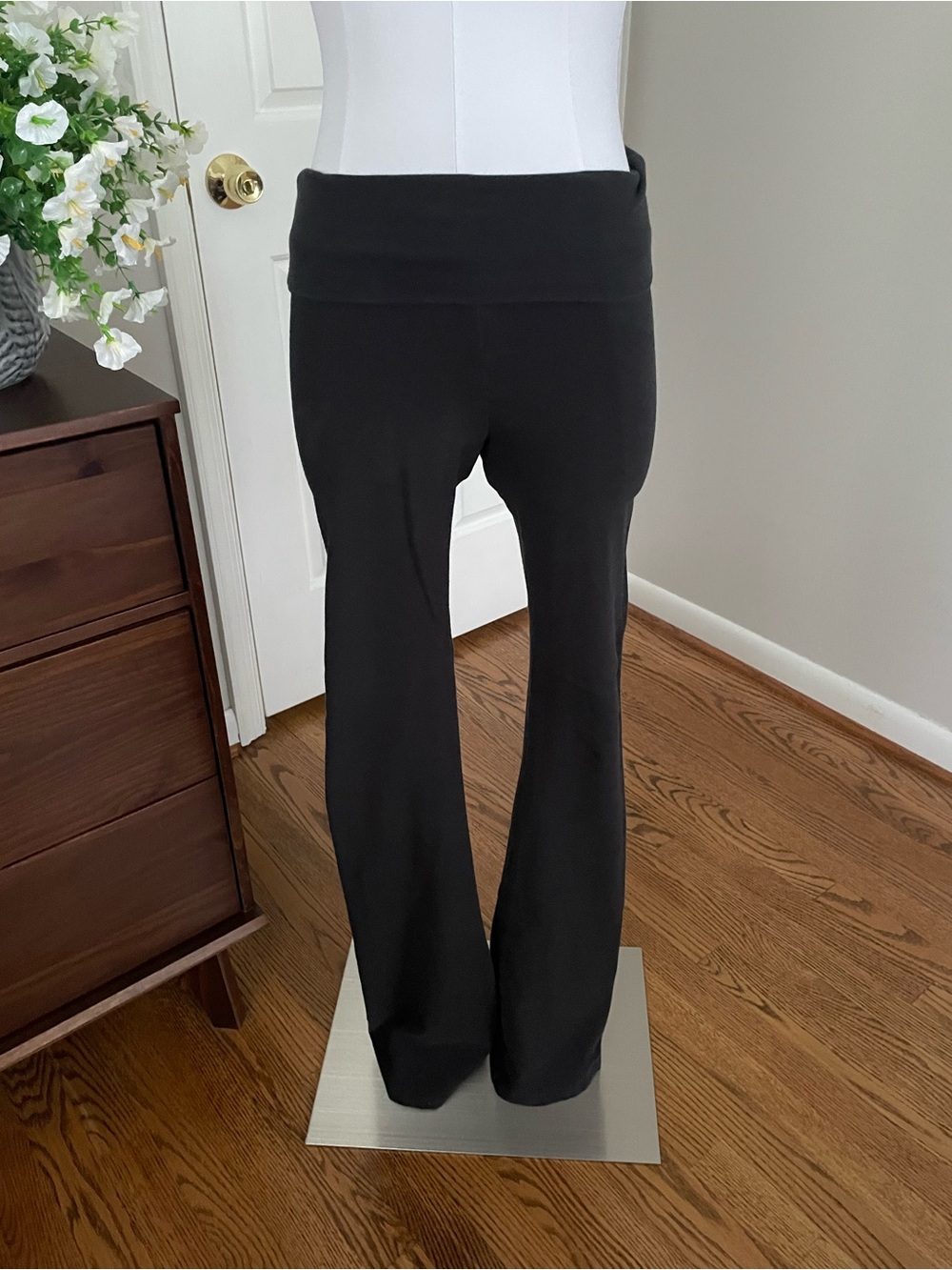 Brandy Melville Black Fold Over Leggings